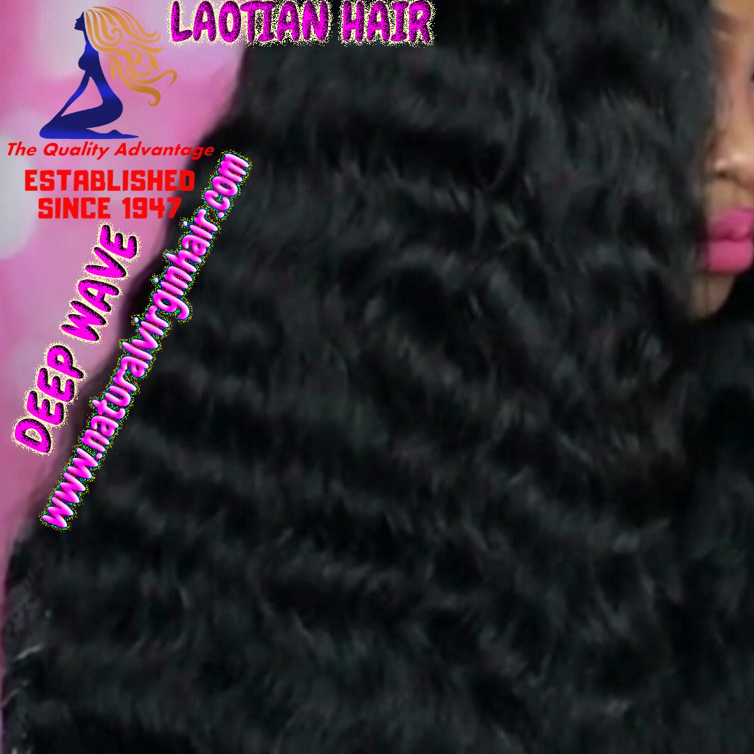 Laotian Natural Deep Wave Hair | Laotian Virgin Hair | Laotian Hair